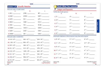 Spectrum Math Review